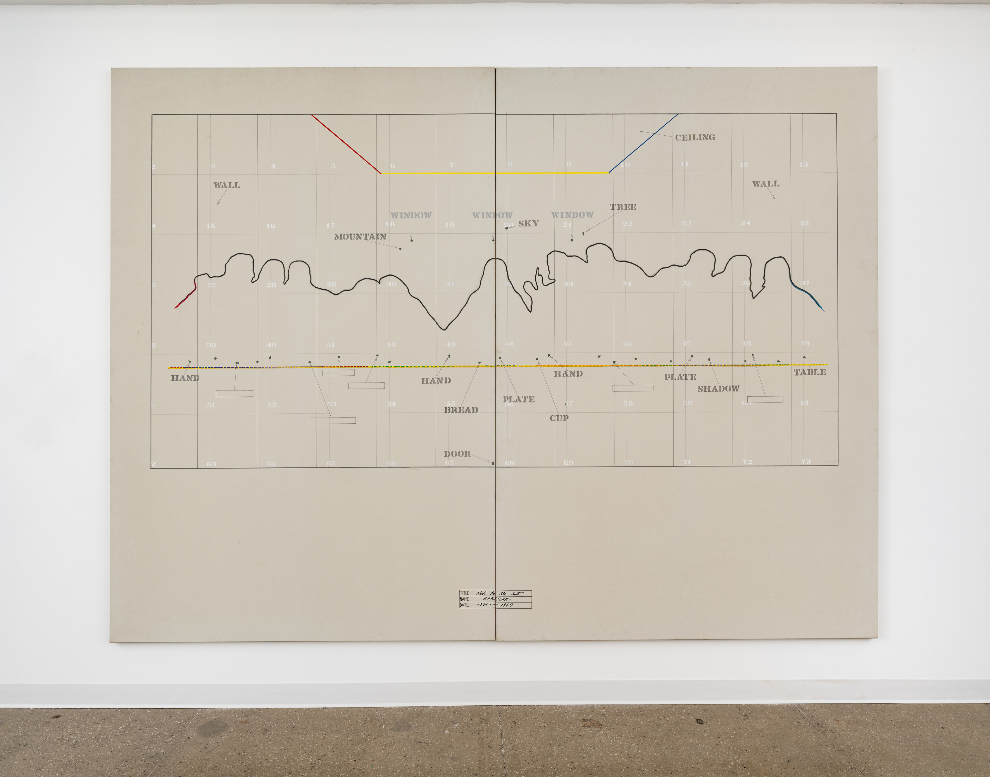 Arakawa, Do You Like This Painting? at Castelli Gallery, photo 2