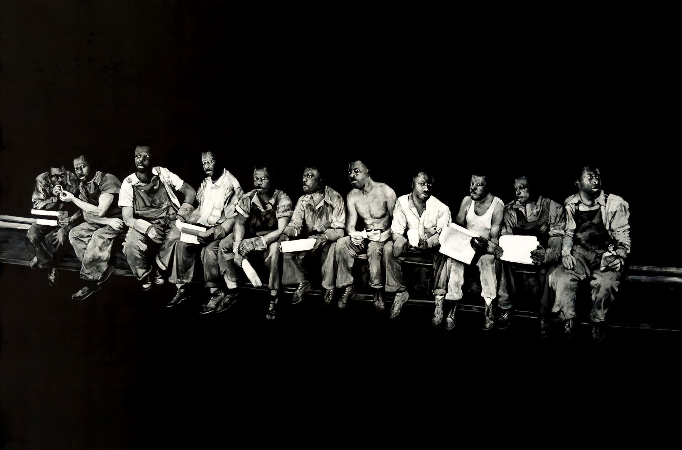 Roméo Mivekannin, Porteurs de feu (Bearers of Fire) at Southern Guild, photo 2