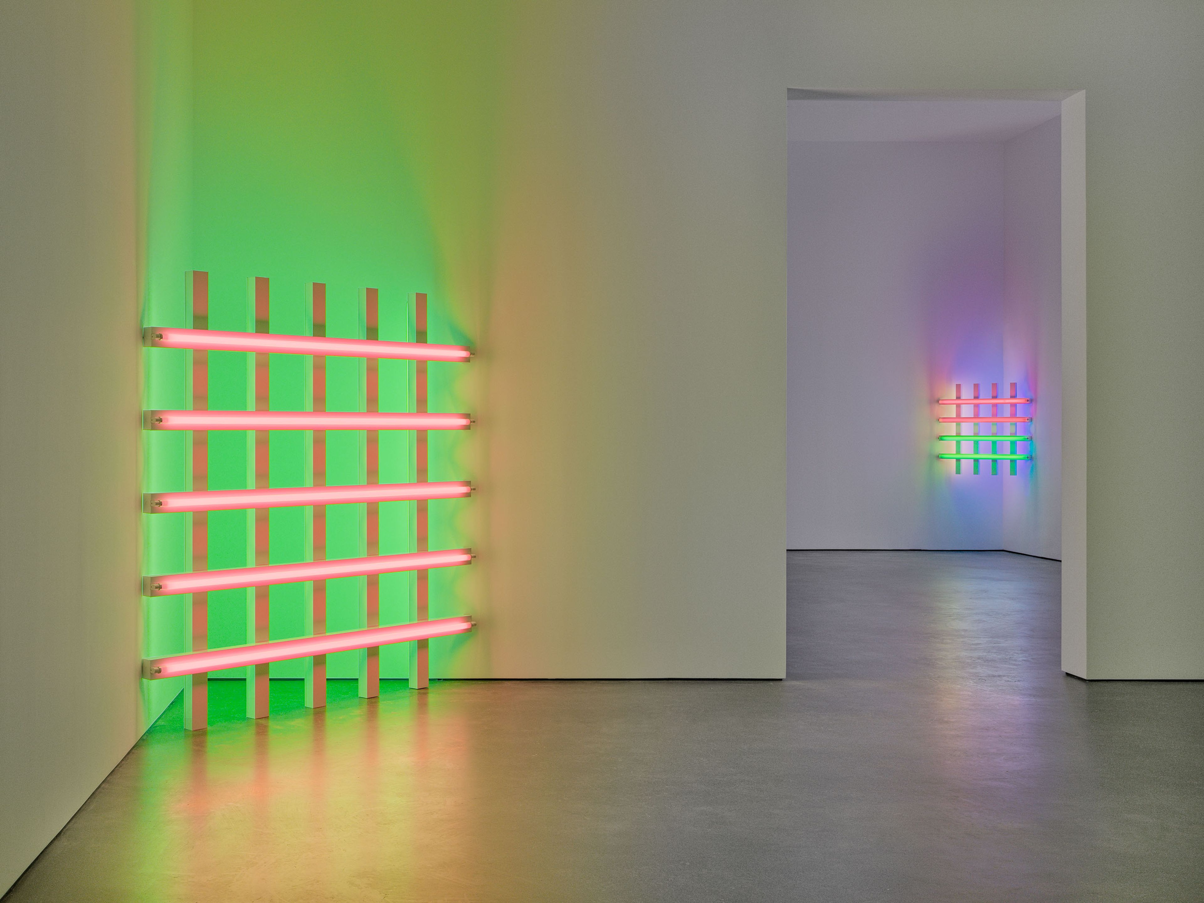 Dan Flavin, Grids at David Zwirner, photo 2
