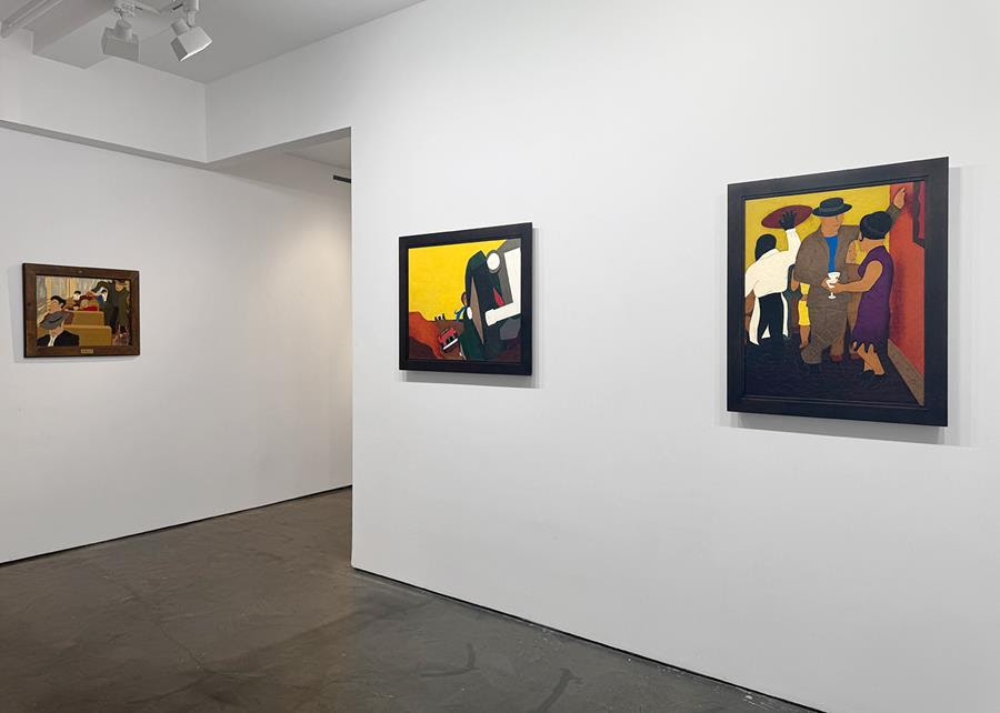 Frank Diaz Escalet, Leather "Paintings" at Hollis Taggart, photo 2