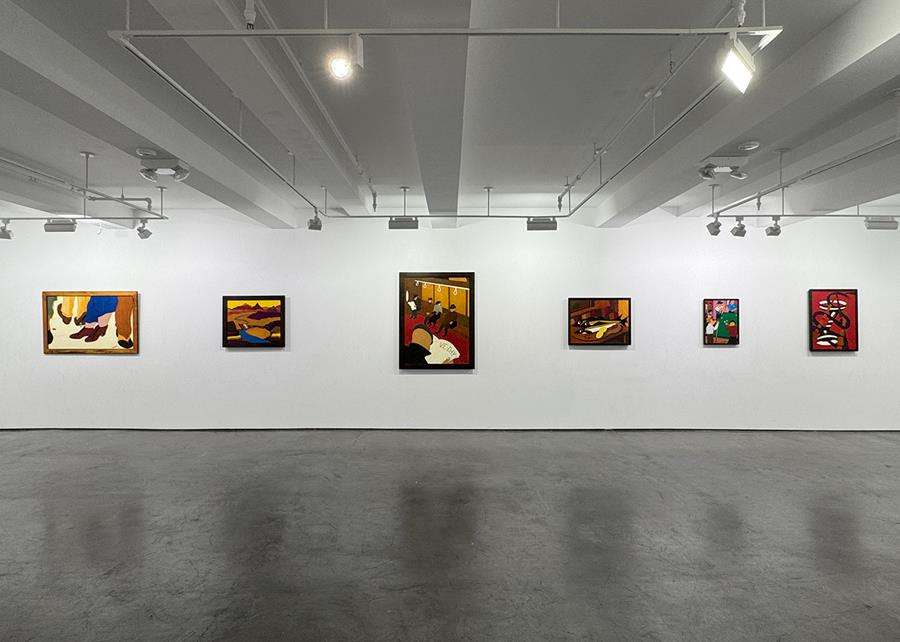 Frank Diaz Escalet, Leather "Paintings" at Hollis Taggart, photo 3