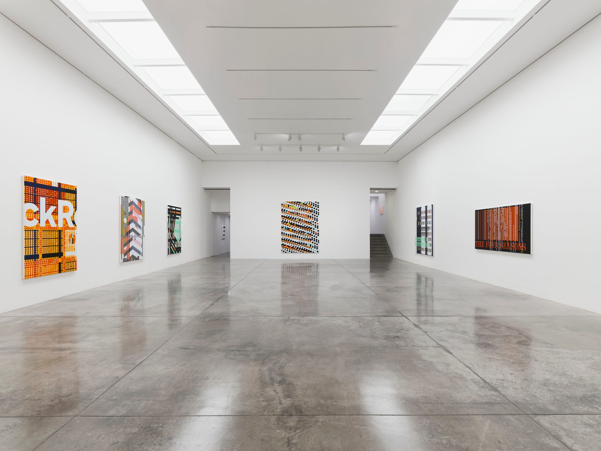 Sarah Morris, Snow Leopards and Skyscrapers at White Cube, photo 6
