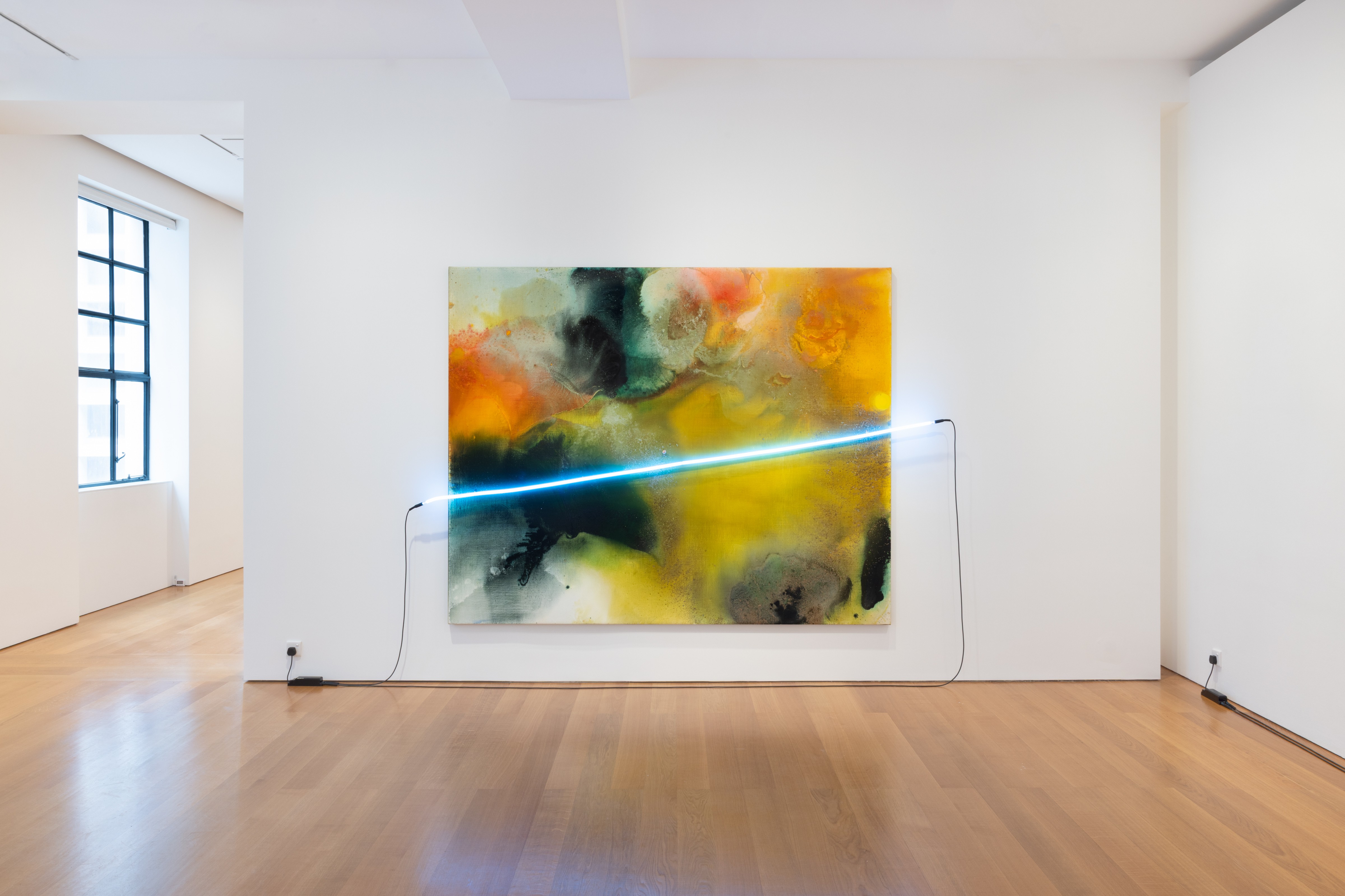 Mary Weatherford, Persephone at Gagosian, photo 3