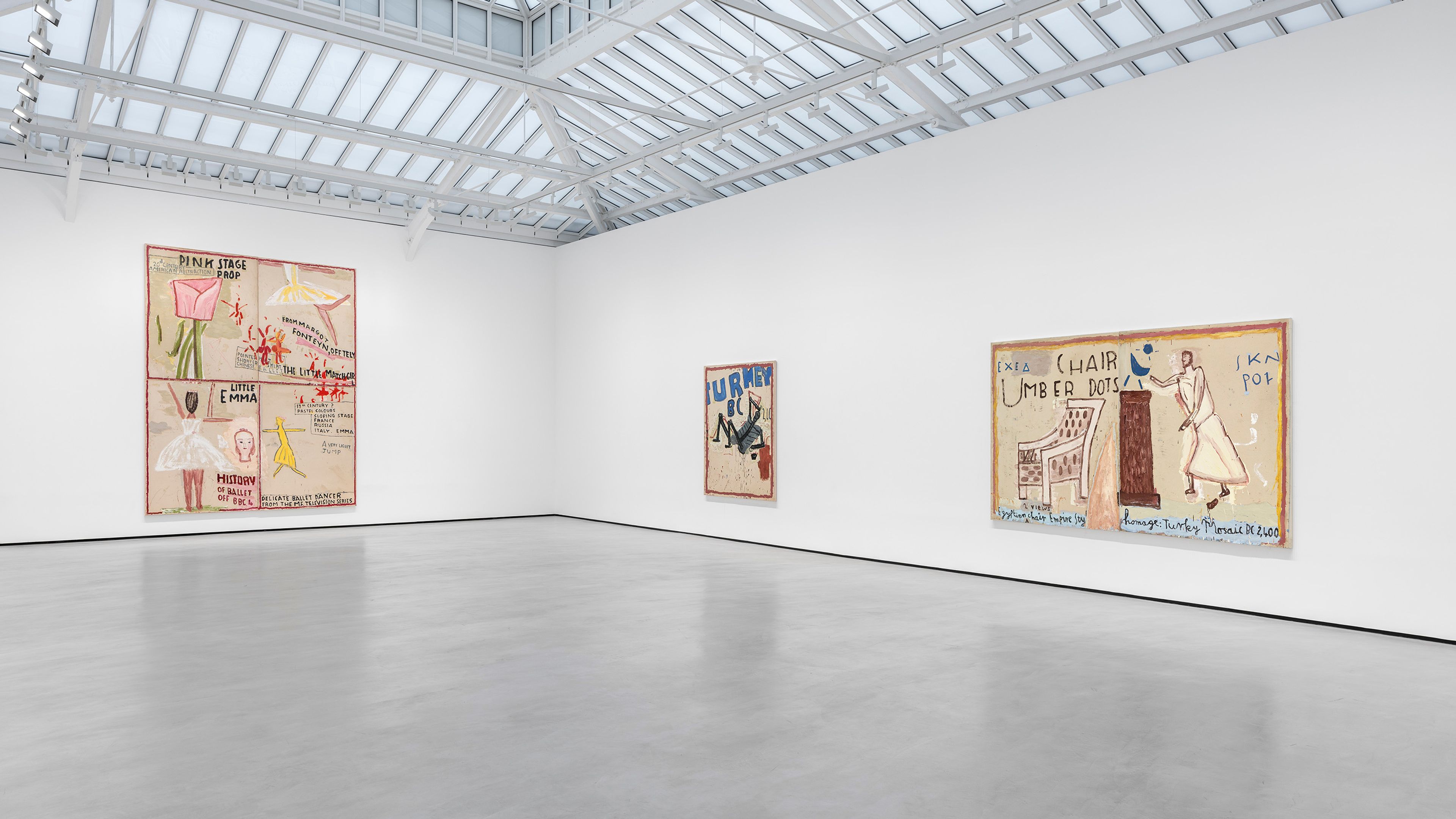 Rose Wylie, Henri, Egypt...Bette, Bear at David Zwirner, photo 2