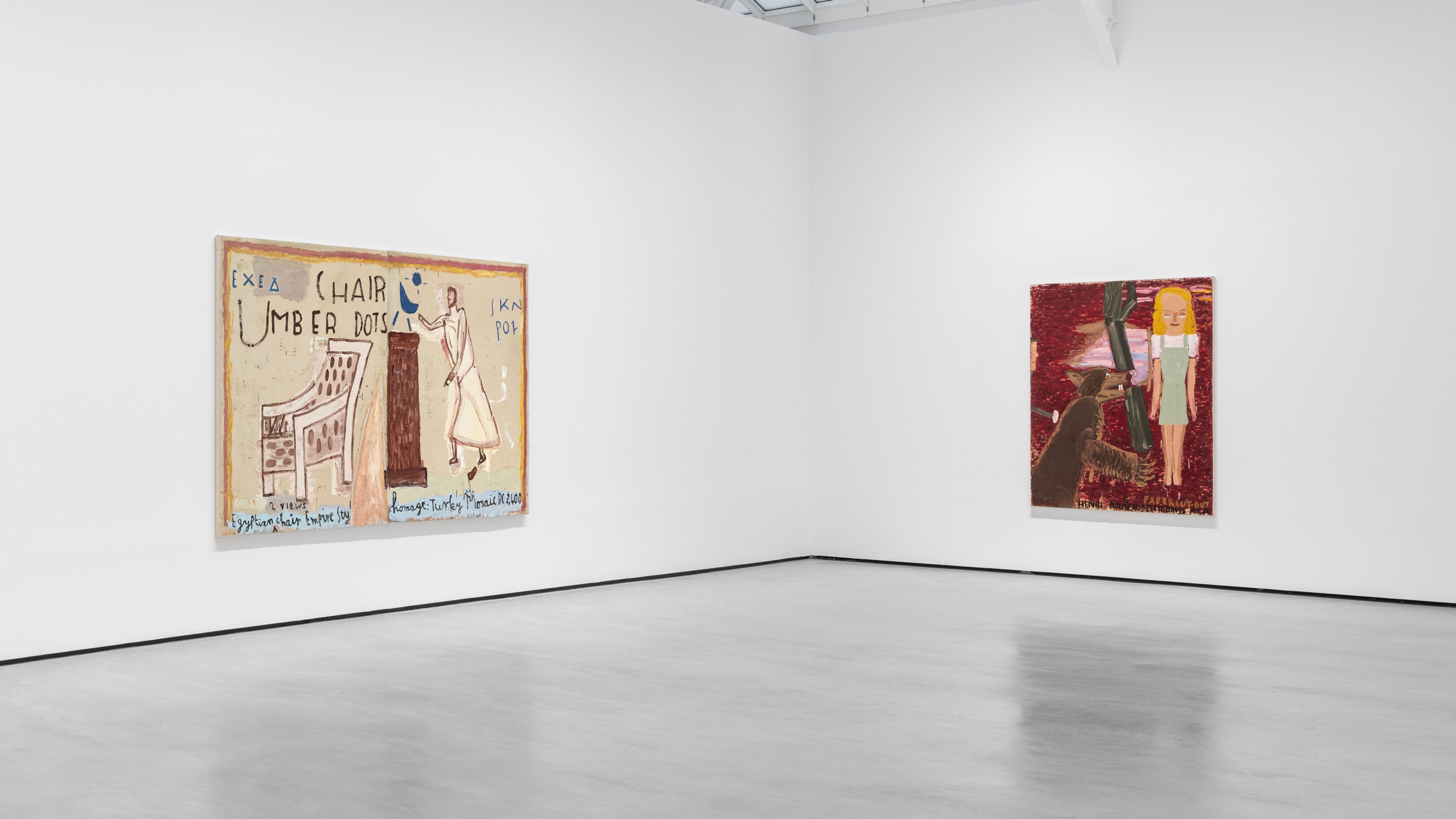 Rose Wylie, Henri, Egypt...Bette, Bear at David Zwirner, photo 3
