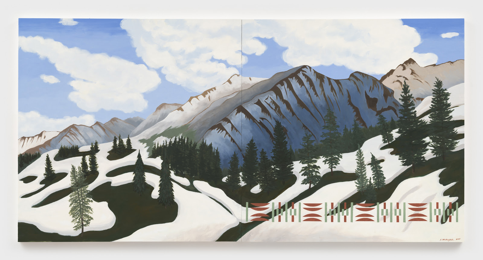 Kay WalkingStick, Mesas/Mountains/Sky, at Hales