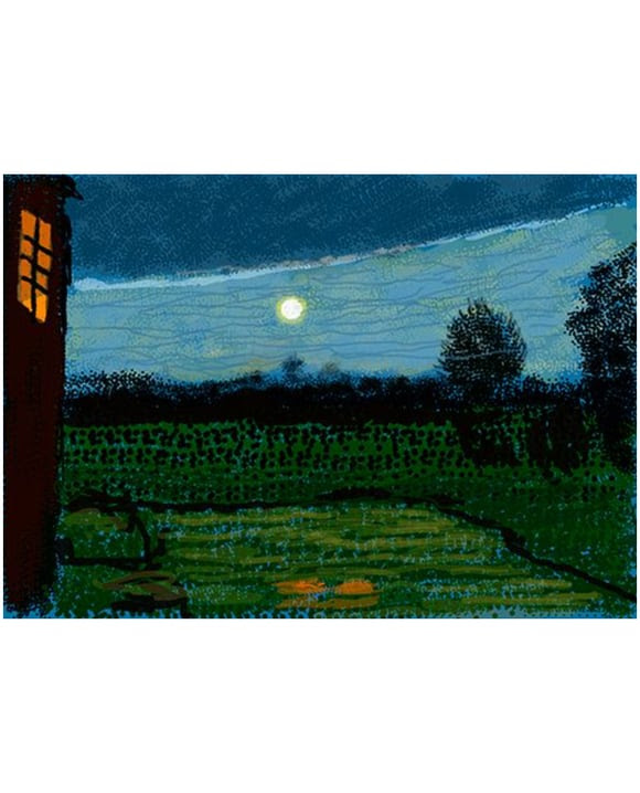 David Hockney, The Moon Room, at Pace Gallery