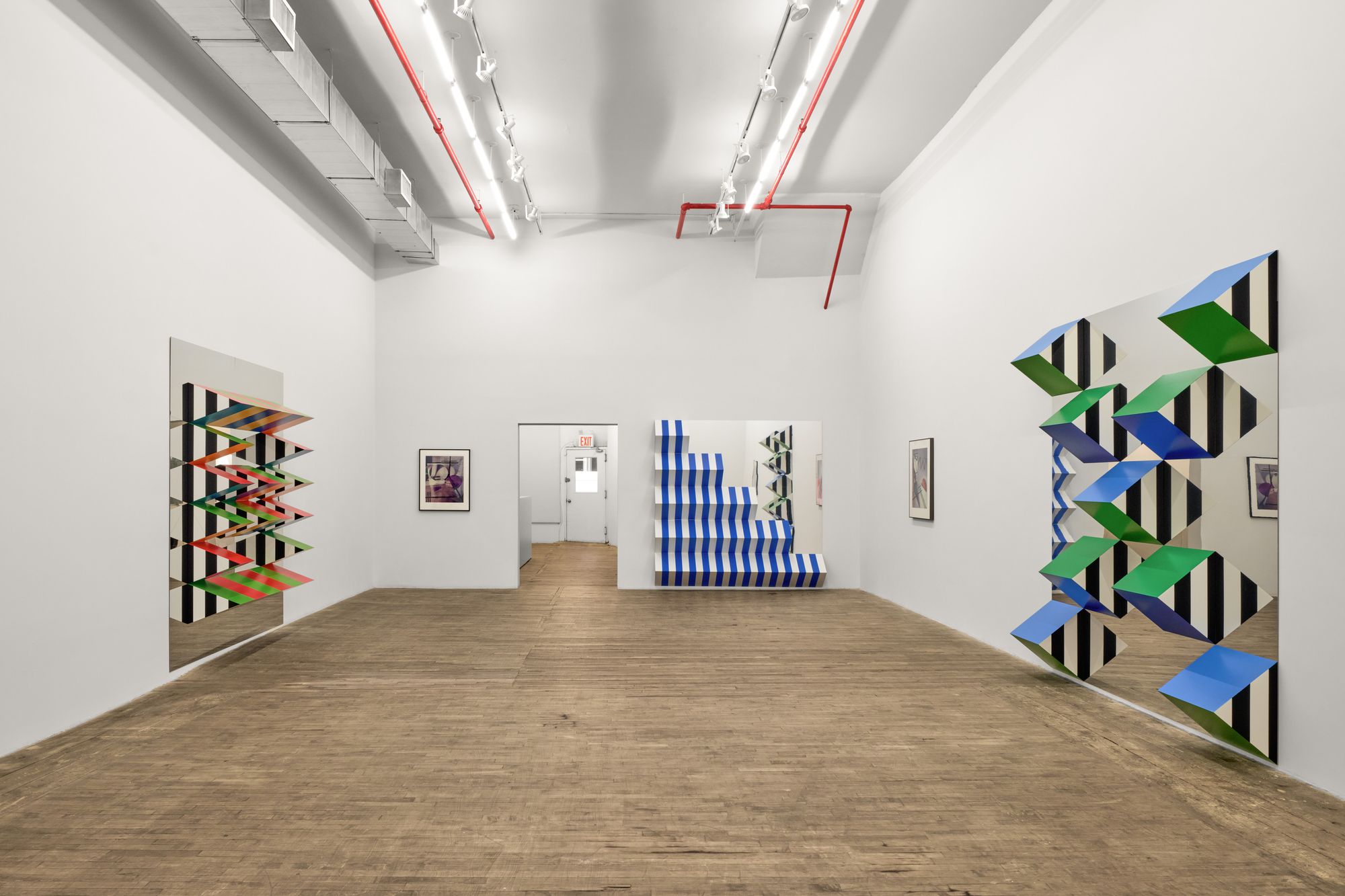 Daniel Buren & Barbara Kasten at Bortolami