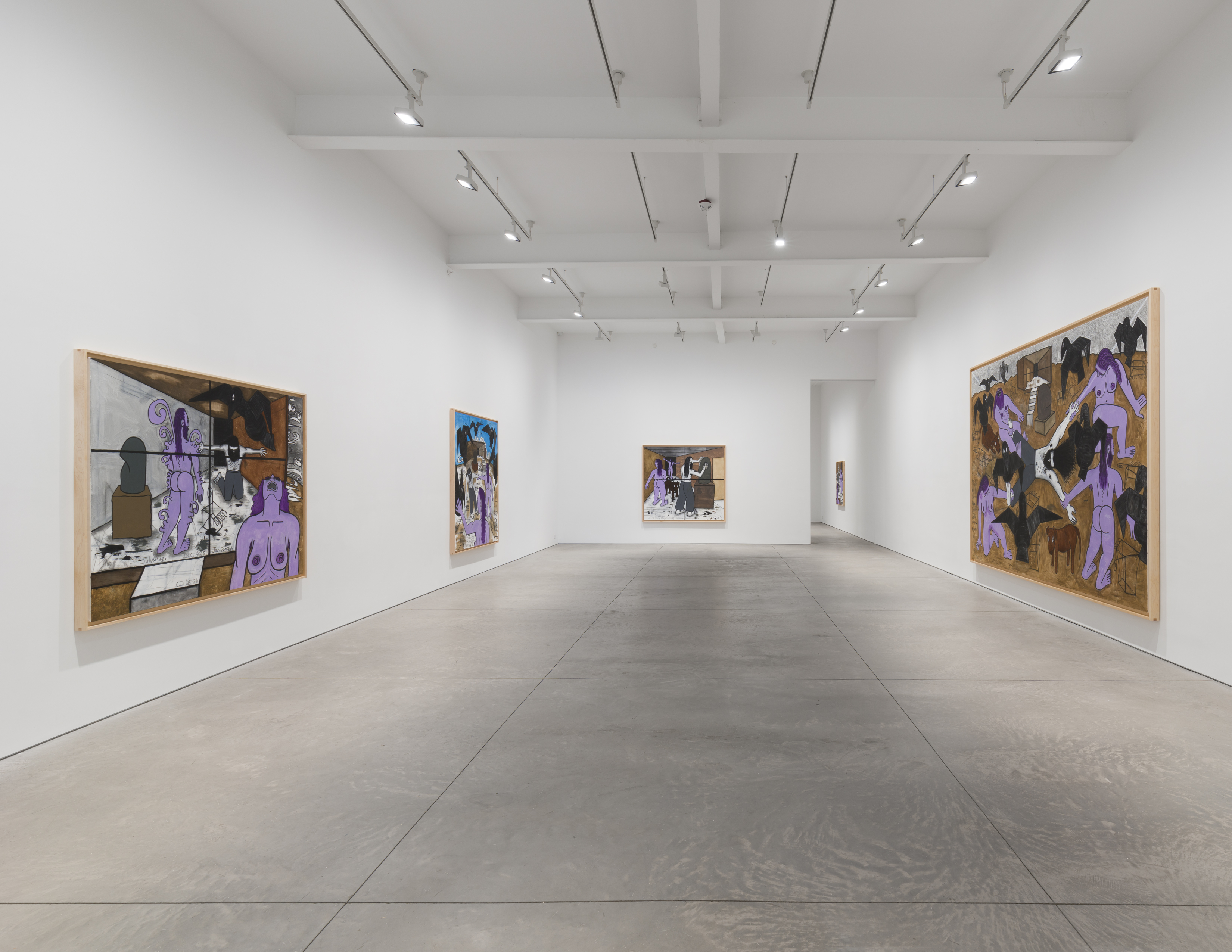 Carroll Dunham, Paintings at Matthew Brown