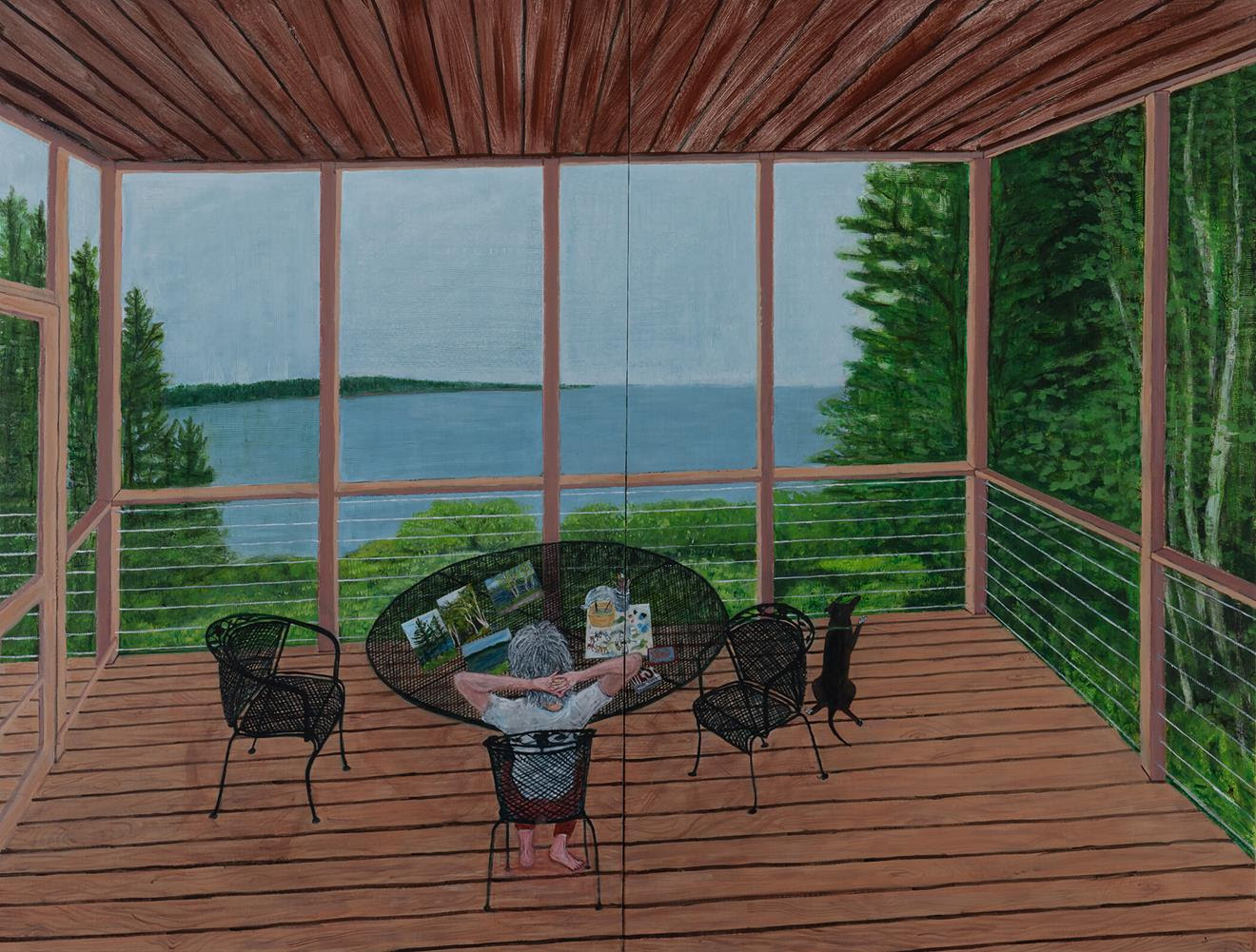 Sarah McEneaney, Porch Life at Tibor de Nagy