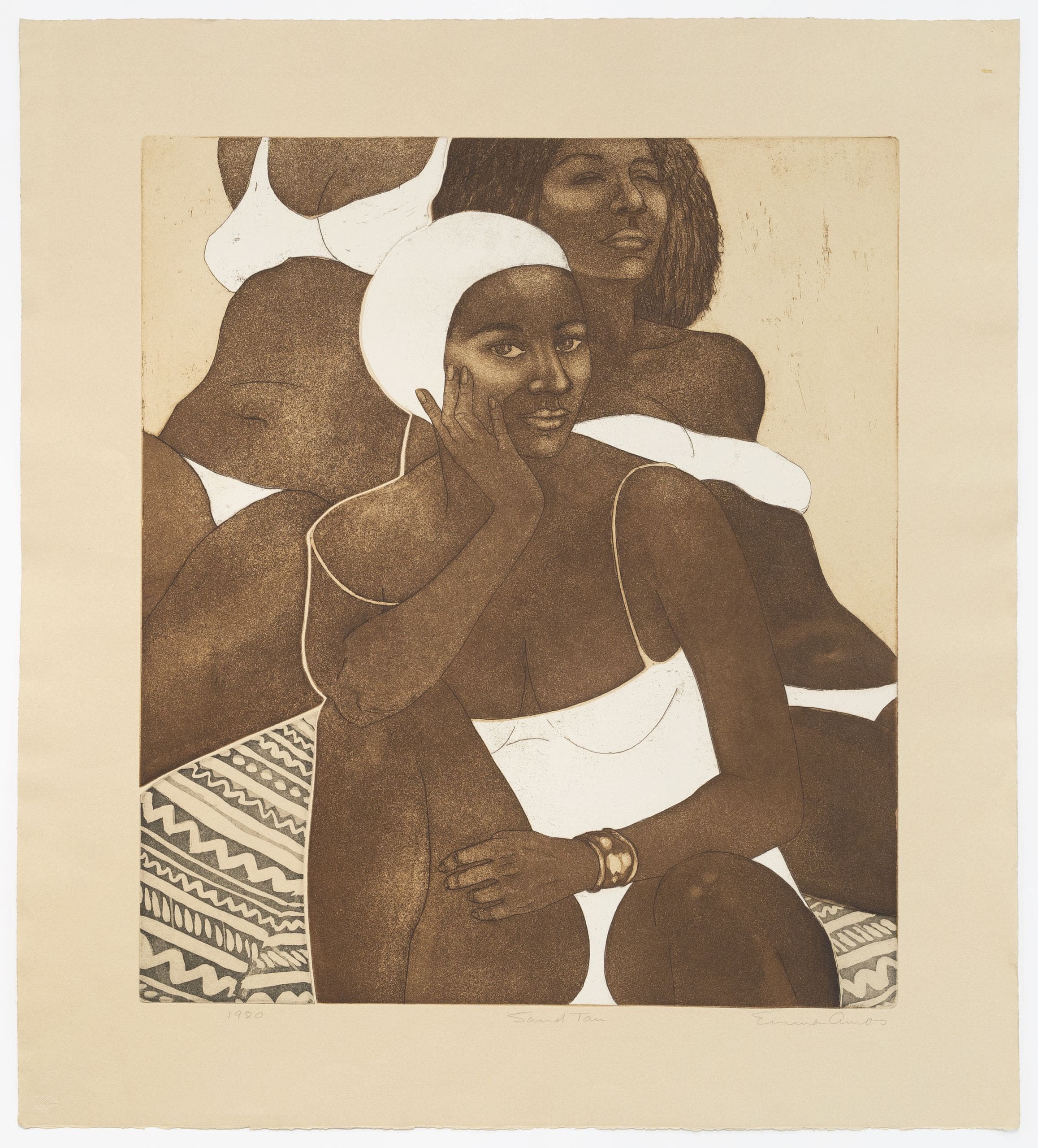 Emma Amos, Bathers at Ryan Lee