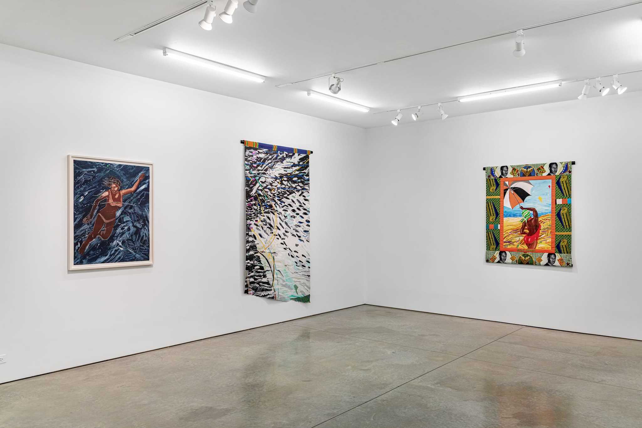 Emma Amos, Bathers at Ryan Lee, photo 3