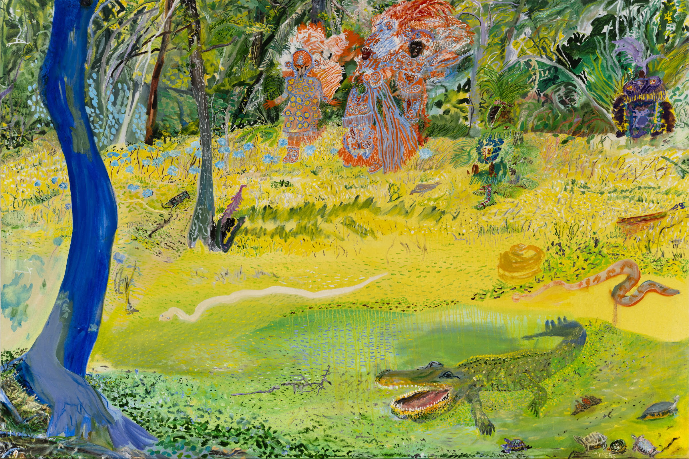 Olive Ayhens & Ezra Johnson, Call Mom at Bookstein Projects