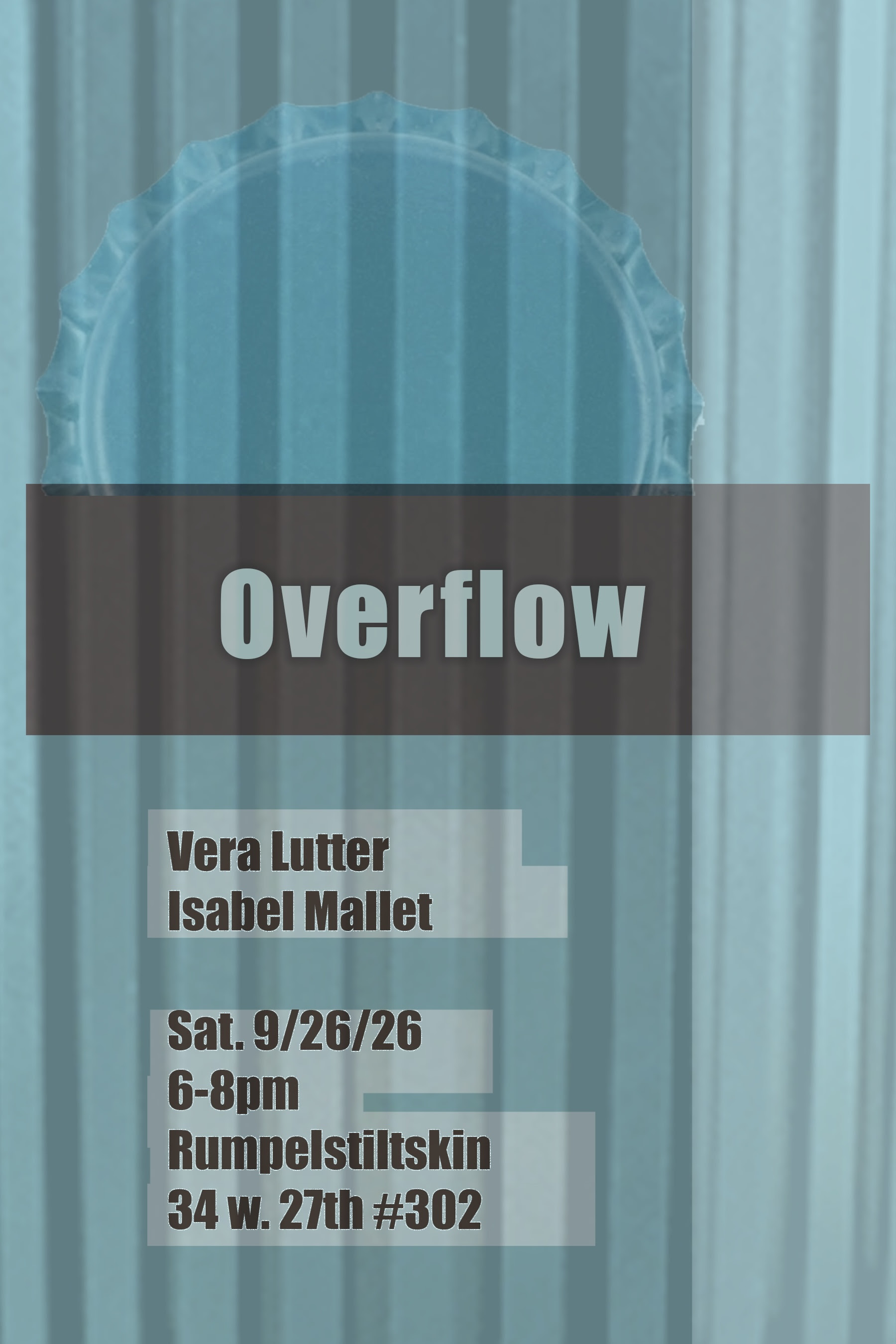 Vera Lutter & Isabel Mallet, Overflow at Rumpelstiltskin