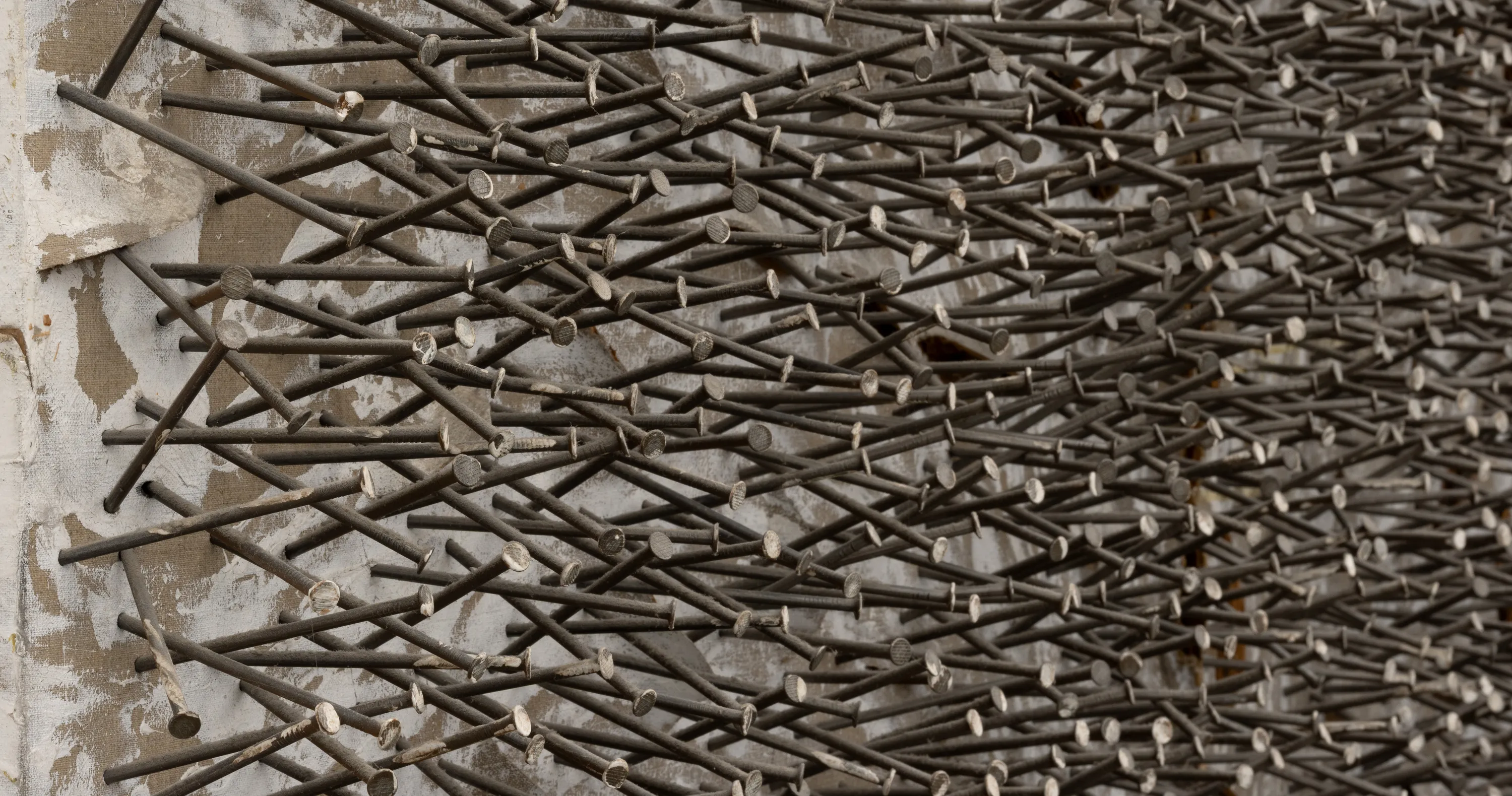 Gunther Uecker, Verletztes Feld at Thaddaeus Ropac