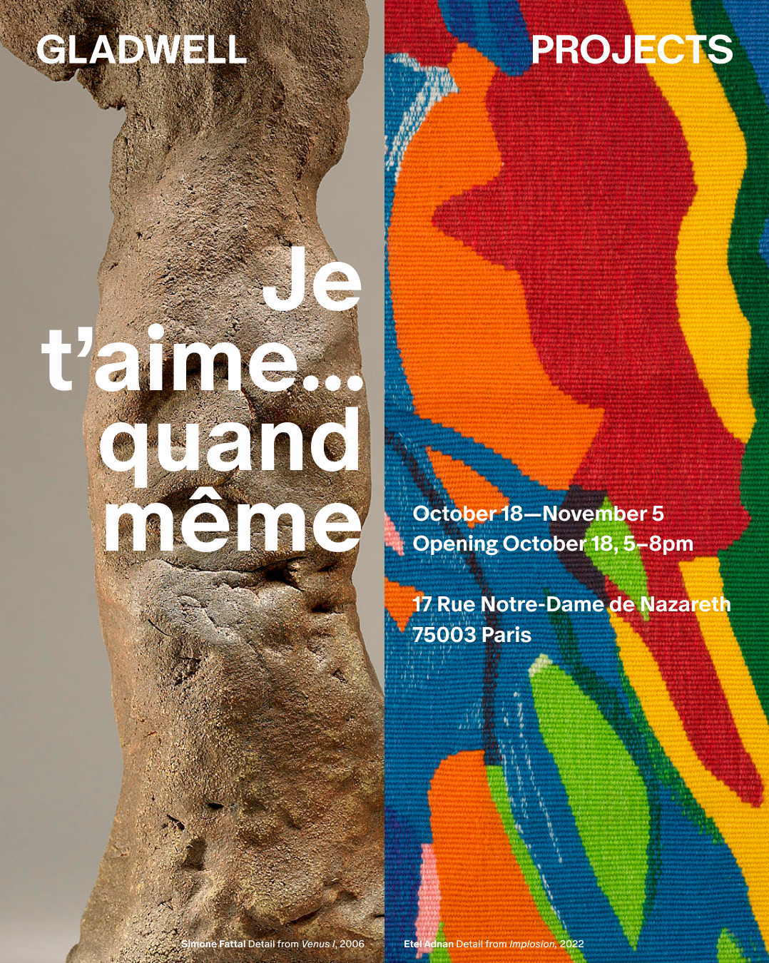 Je t'aime... quand même at Gladwell Projects